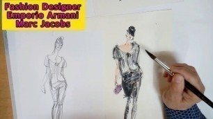 '패션일러스트[Fashion Illustration]- Marc Jacobs-Fashion Poses &- Fashion Drawing'