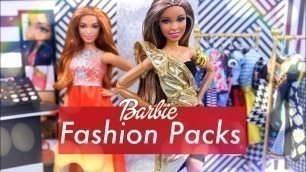 'Unbox Daily: ALL NEW Barbie Fashion Packs PLUS Mix & Match Accessories & more!!'