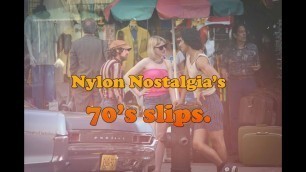 '1970\'s fashion nylon slips by Nylon Nostalgia'
