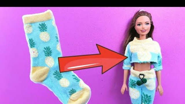 'How to Make CLOTHES for BARBIE Doll | Barbie Clothes Ideas'