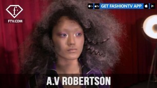 'London Fashion Week Fall/WItner 2017-18 - A.V Robertson Make Up | FashionTV'