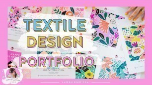 'Textile Designer Portfolio // Your Textile Design Portfolio MUST HAVES!!'