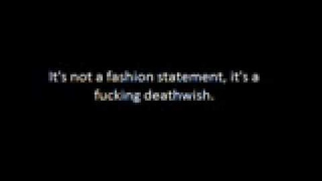 'It\'s not a fashion statement, it\'s a fucking deathwish - MCR Cover'