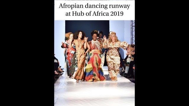 Afropian runway show at Hub of Africa Fashion Week. October 2019