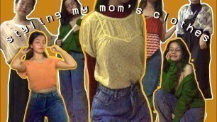 ASIAN fashion noob tries STYLING MOM’s CLOTHES