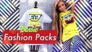 'Unbox Daily: ALL NEW Barbie Fashion Packs Haul'