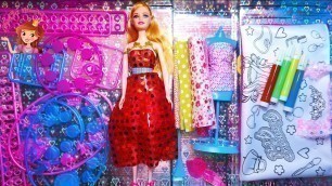 'Barbie Princess Doll Unboxing Fashion Design Set Barbie Princess Doll Fashion Designer Kids Video'