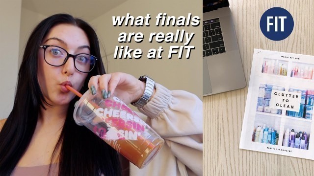 'what finals are really like at FIT | watch my presentation + internship work'