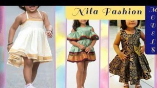'Ideas for Old Saree to Kids Dress Designs | Nila fashion Models'