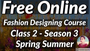 'Free Online Fashion Designing Course Class 2 // Element Of Designs //  Shading Techniques.'