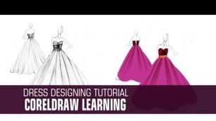 'Dress Designing  in coreldraw'