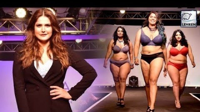 'Plus Size Models Walk The Ramp For India Intimate Fashion Week With Zarine Khan | Parfait'