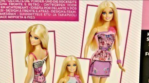 'Barbie Fashion Design Plates and Doll - Mattel - BDB27 - MD Toys'