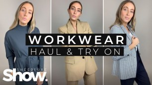 'Workwear Fashion Haul & Try On: Massimo Dutti, & Other Stories, Zara & More | SheerLuxe Show'