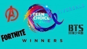 'TEEN CHOICE AWARDS 2018 WINNERS | MUSIC, TV, MOVIES, FASHION'