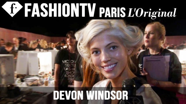 'Victoria\'s Secret Fashion Show 2014-2015 BACKSTAGE: Devon Windsor Exclusive Interview | FashionTV'