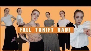 'A Fall Thrift Haul! Dark Academia and... pirate clothes?'