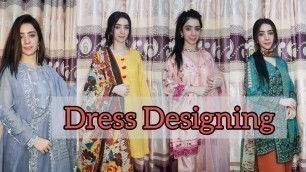 'Dress Designing Ideas For Eid And Summer | Self Designing |Branded dress Designs'
