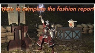 'FFXIV:How to do the fashion report'