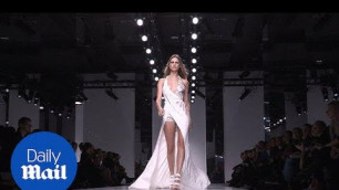 'Behati Prinsloo walks Versace Haute Couture 2016 Paris runway - Daily Mail'