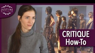 'How to review / critique a fashion show? | Justine Leconte'