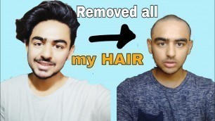 'New Bald haircut || Removed all my hair || Trending Fashion'