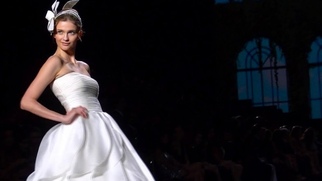 'Pronovias 2013 Bridalwear Show ft Top Models in Luxurious Wedding Gowns | FashionTV'