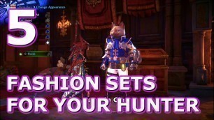 'Monster Hunter World - 5 Fashion Sets For Your Hunter'