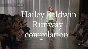 'Hailey Baldwin | Runway Compilation 2017'