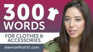 '300 German Beginner Words for Clothes and Accessories'