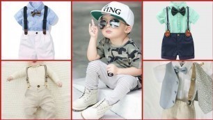 'Baby boy outfitters/new baby dresses designs/designer dresses of boys/strapes romper dresses/'