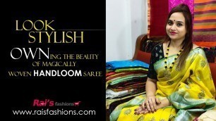 'Owning The Beauty Of Magically Woven Handloom Saree (04th February) - 04FC'