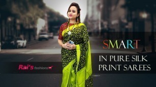 'Smart In Printed Pure Silk Sarees (23rd December) - 22DX'