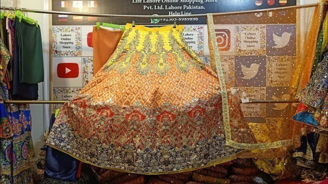 '3 D digital Lengha wadding dress pakistan fashion designer | factory Price'