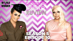 'RuPaul\'s Drag Race Fashion Photo RuView with Raja and Raven: Season 5 Episode 10 \"Super Trooper\"'