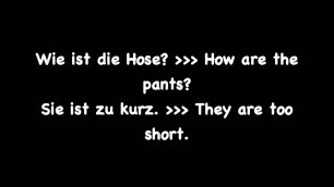 'Deutscher Kleidung-Wortschatz (German Clothing Vocabulary) - Deutsch lernen'