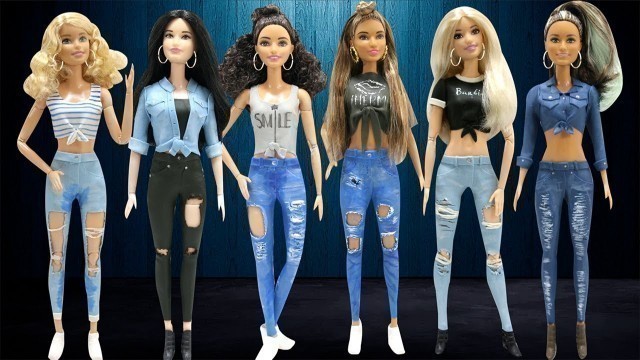 'Play Doh Tie Front Tops  & Destroyed Jeans NEW Barbie Dolls  Inspired Costumes'