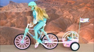 'Barbie & Kelly - Bike, Set Fashion ❤️ Barbie\'s house Barbie & Kelly boneka Sepeda Boneca Bicicleta'