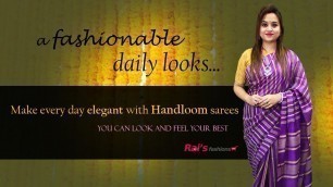 'Make Everyday Elegant With Handloom Sarees (04th January) - 04JB'