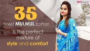 '35 Finest Mulmul Cotton Sarees Collection (17th December) - 16DM'