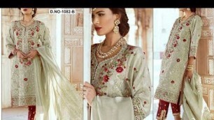 'Khayyira D No. 1082 B | Pakistani Suits | Pakistani Dress | Pak Party Wear Collection | 9654705162'