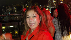 'ENJOYING CELAVI ROOF TOP BAR IN CENTRAL HONG KONG WITH OTHER FASHION DESIGNERS FROM OC FASHION WEEK'
