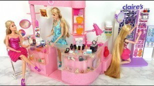 'Barbie Cosmetic Accessories Shop Toy Unboxing باربي متجر مستحضرات التجميل Barbie Cosméticos Loja'
