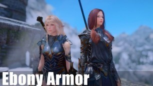 'Fashion Skyrim: Ebony Armor & Ebony Mage Armor'