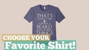 'Top 12 Tees By Beard Shirts // Graphic T-Shirts Best Sellers'
