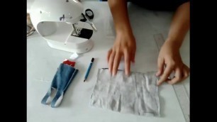 'Guiding how to sew the jean frock for barbie doll| Fashion Designer'