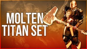 'Molten Titan Set - Destiny 2 Fashion Builds'