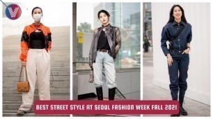 'The Best Street Style at Seoul Fashion Week Fall 2021'