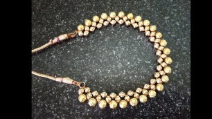 'BEADS NECKLACE MAKING AT HOME / NECKLACE DESIGNS / ARTIFICIAL JEWELLERY DESIGNS / My Home Crafts'