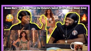 'Bruno Mars - 24K Magic (from the Victoria’s Secret 2016 Fashion Show) [Live]|Brothers Reaction'